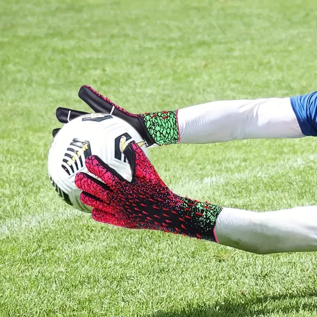 Kids Adults Football Goalkeeper Gloves Thickened Latex Professional Protection Non-Slip Soccer Goalie Goalkeeper Football Gloves 2