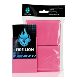 Premium Matte Trading Card Sleeves - 100 Pack, Japanese Size Card Protectors, Top Loading Design (62X89rose madder)
