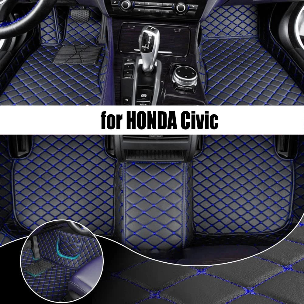 

Автомобильный напольный коврик для HONDA Civic 2016-2017, обновленная версия, аксессуары для ног, ковры
