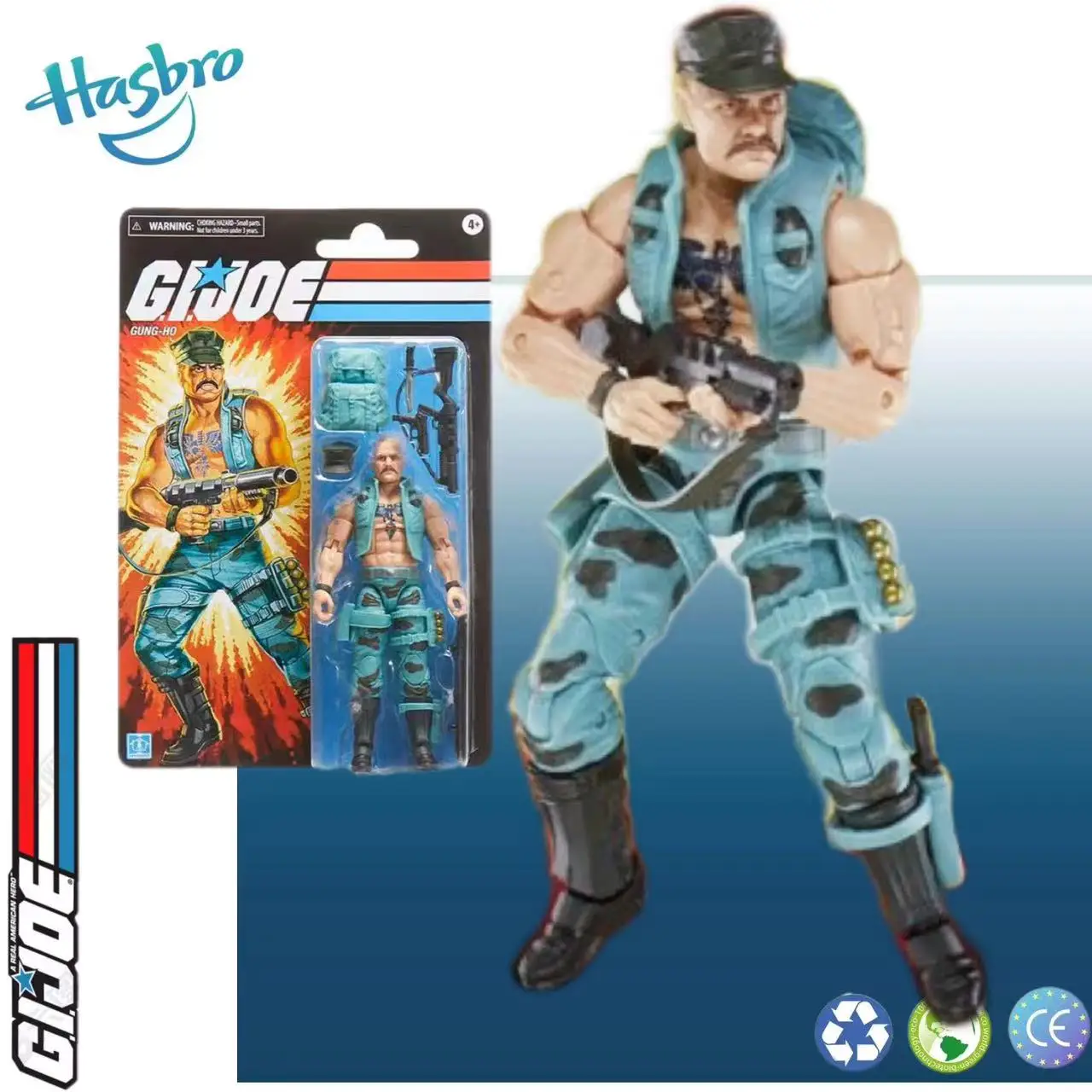 Hasbro 6” G.I. Joe GI JOE Classified Series Retro Gung Ho Action Figure