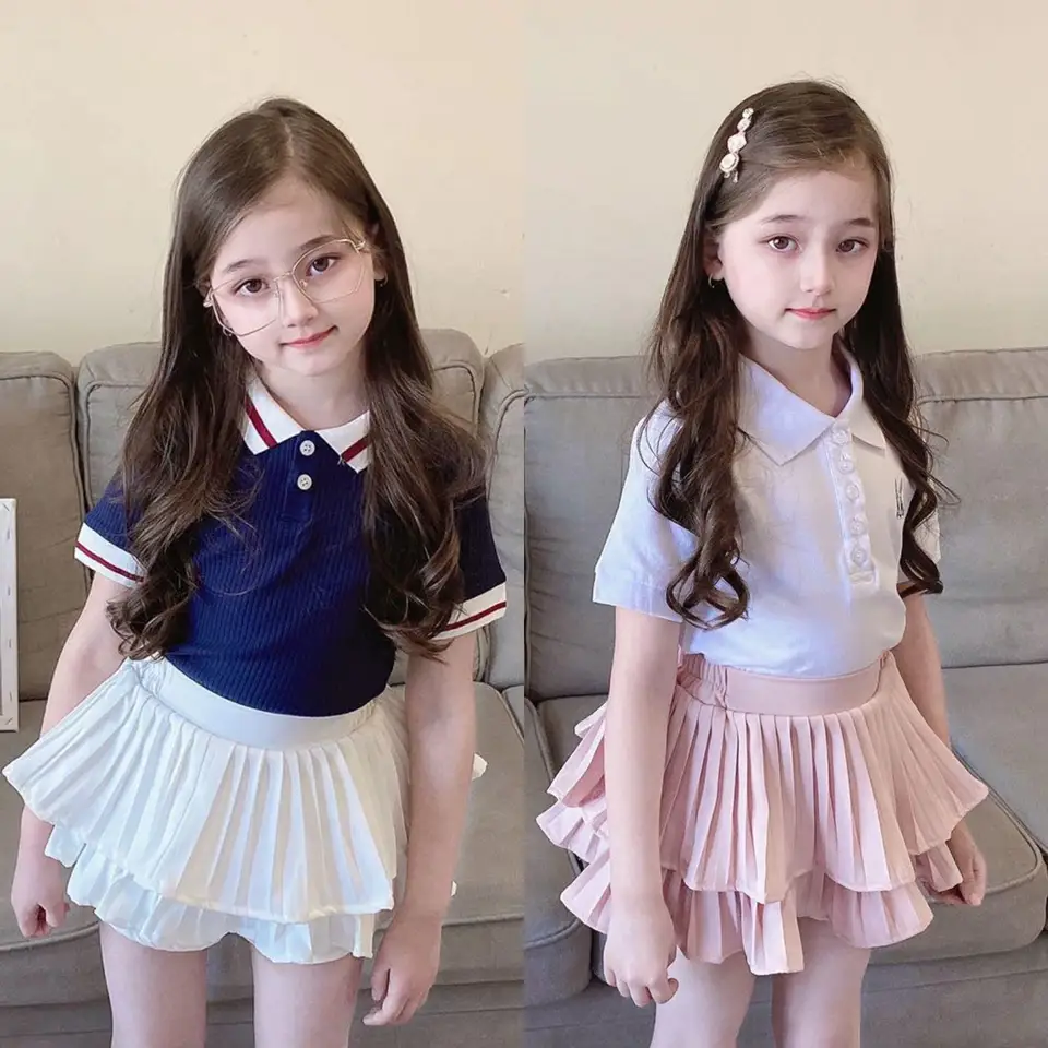 Kilrygh Mädchen Rock Set 2-teilig - Süße Sommer Outfits Für Mädchen 2-9 Jahre