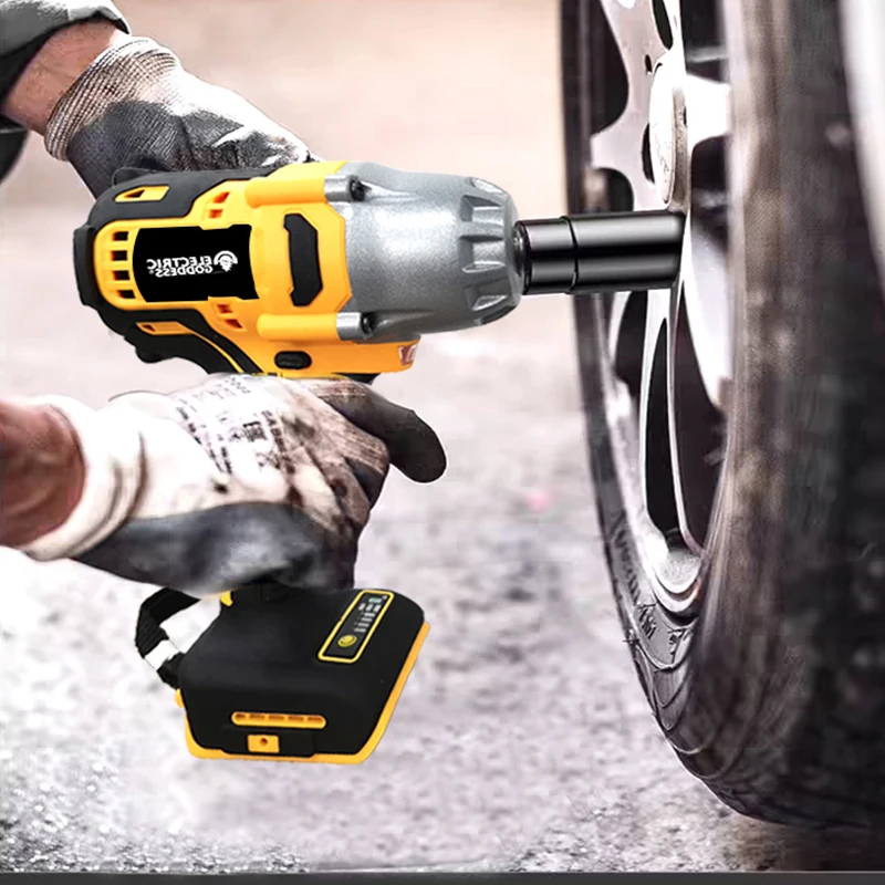 1/2in High Torque Electric Wrench Brushless Cordless Impact Wrench Decoration Team Power Tools For Dewalt 20V Battery 4