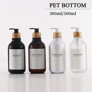 300/500ml Bottiglie Dispenser di Sapone Bagno Pompa da Bagno Bottiglia Riutilizzabile Shampoo Doccia Gel Bottiglie Vuote Liquide per la Cucina 1