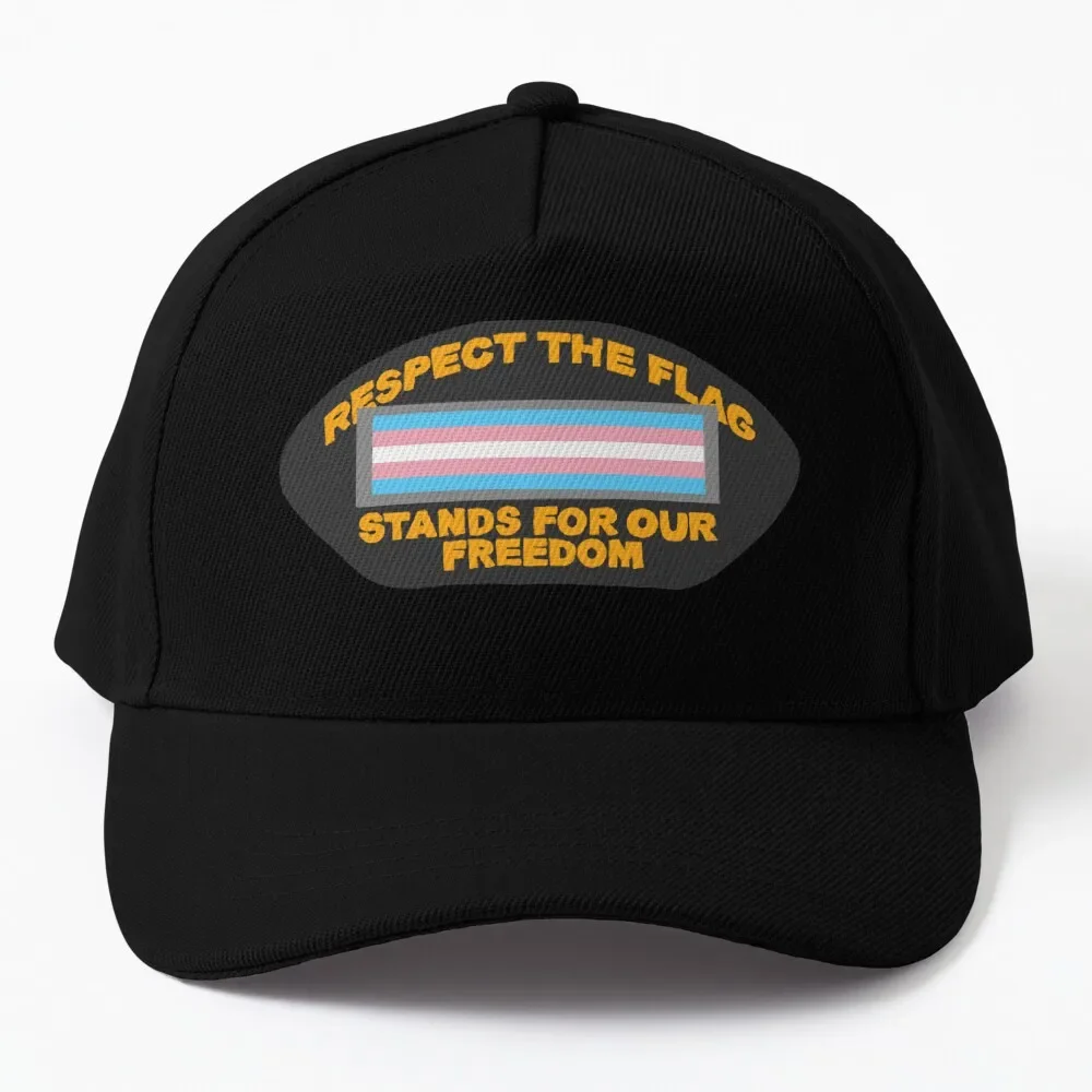 

respect the trans flag, stands for our freedom Baseball Cap cute Mountaineering Girl Men's