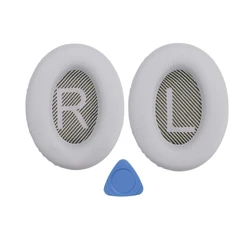 Premium Midnight Blue Ear Pads - Professional Replacement Ear Cushions (Gray)