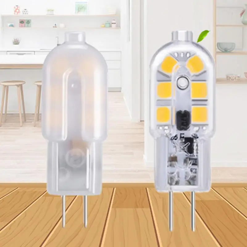 

Mini G4 12 Bead PC LED Lamp Bead 12V Pin Small Bulb Low-voltage Crystal Lamp Milky White Matte 3W LED G4 Light 360 Beam Angle