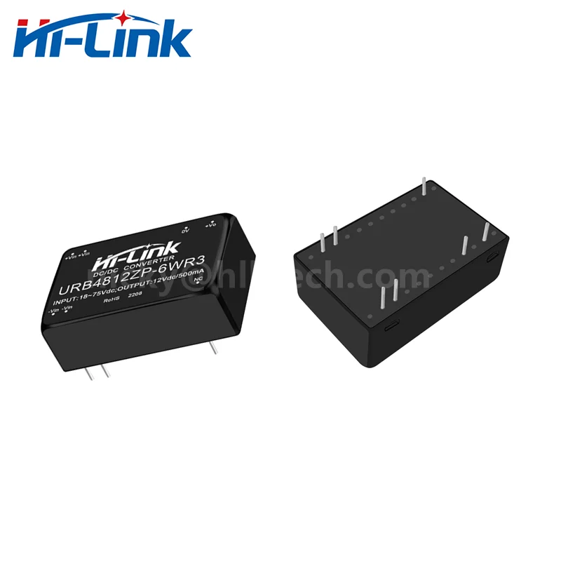 Hi-Link New 6W 48V to 3V 5V 12V 15V 24V Isolated Converter URB2405ZP-6WR3 DCDC Switching Power Supply Module for battery BMS 2