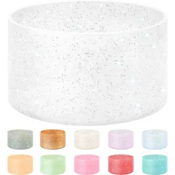 Glitter Silicone Anti-Slip Tumbler Sleeve & Heat Insulation Pad (Silver-1Pc)