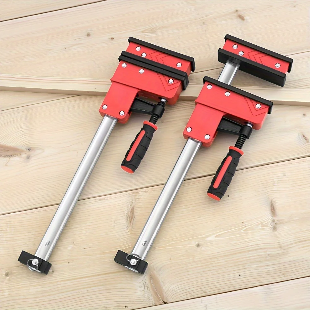 Set Di 4 Morsetti A F Per Legno A Sgancio Rapido – Pinze Parallele In Alluminio E Plastica, Apertura Max 10 Cm