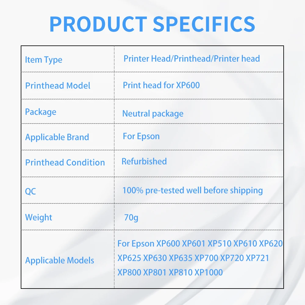 XP600 프린트 헤드 FA09050 프린트 헤드, XP600 프린트 헤드, XP700 XP701 XP800 XP600 에코 솔벤트/UV 프린터, 신제품