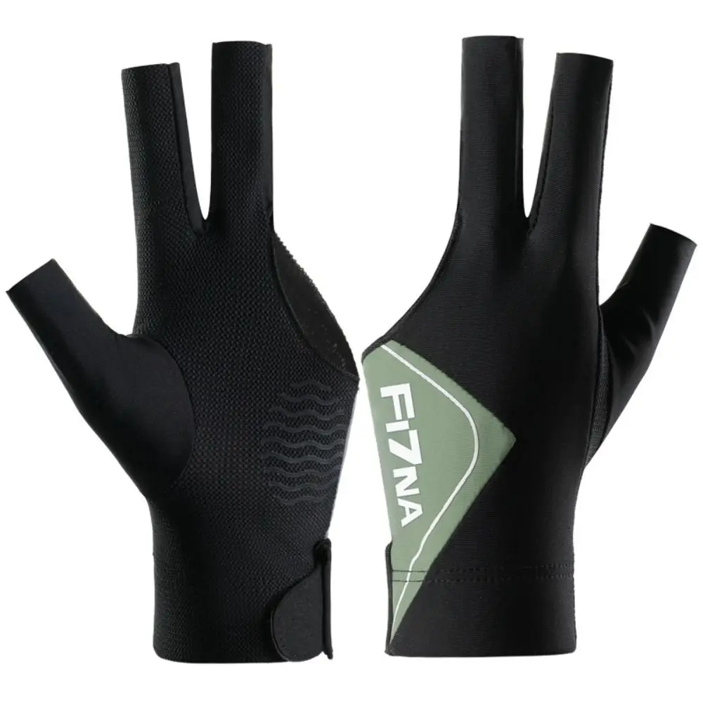 Description Picture 2 of itemBreathable Billiards Gloves Quick Drying Sweat Proof Three-finger Gloves Comfortable Left Hand Snooker Cue Glove Men and Women