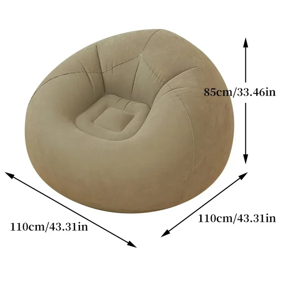 Description Picture 4 of itemLarge Lazy Inflatable Sofa Chairs PVC Lounger Seat Bean Bag Sofas Pouf Puff Couch Tatami Living Room Supply