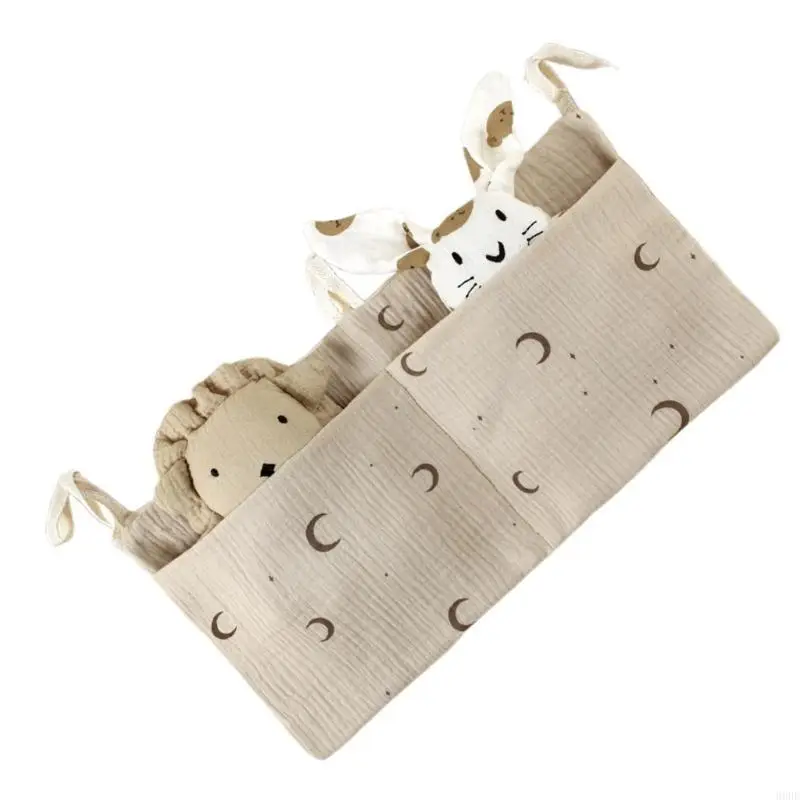 장난감 기저귀용 포켓 2개가 있는  침대 옆 보관 가방 용 침대 보관 가방 69HE