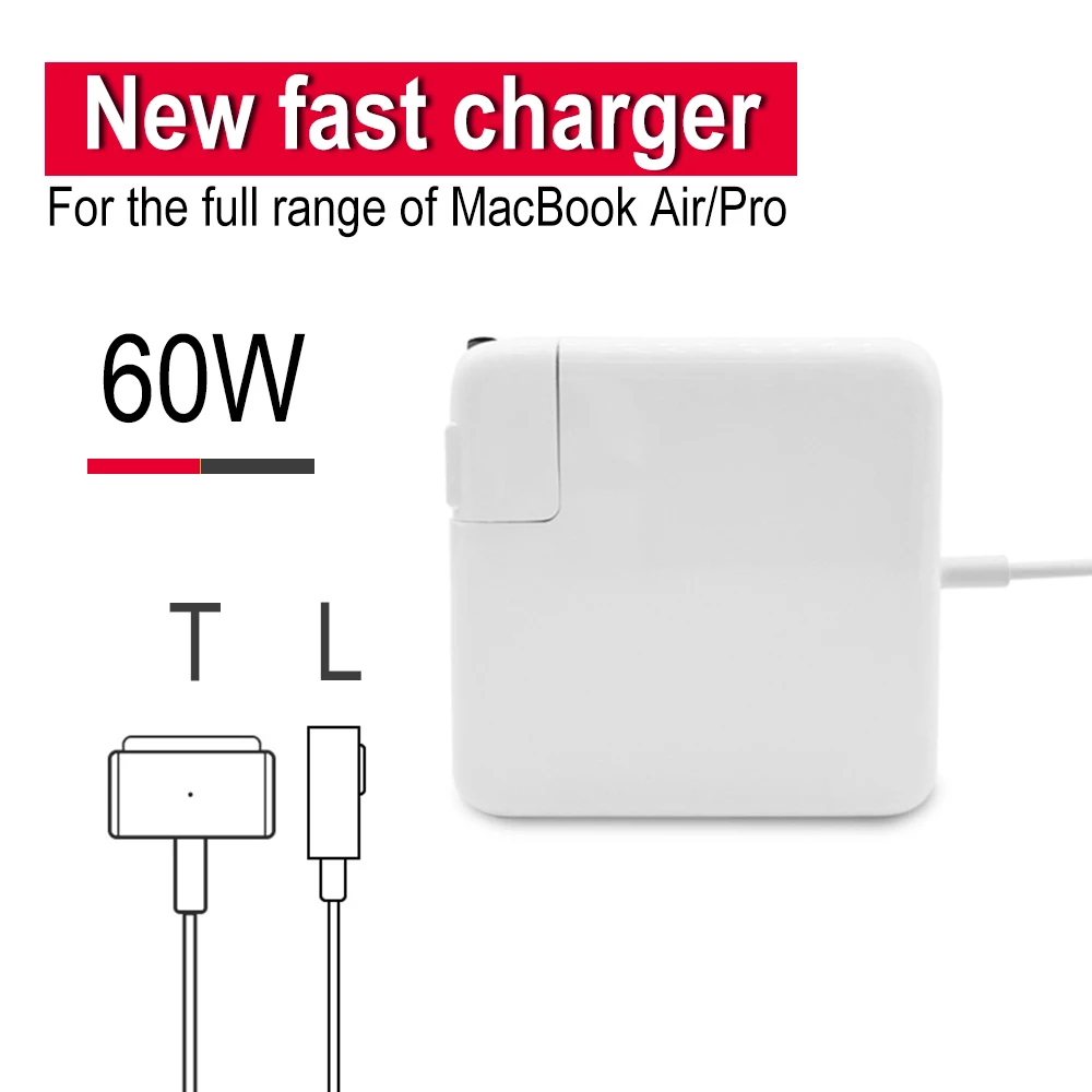 

Зарядное устройство для MacBook Air 13/15/17 дюймов, 60 Вт, 14,85 в