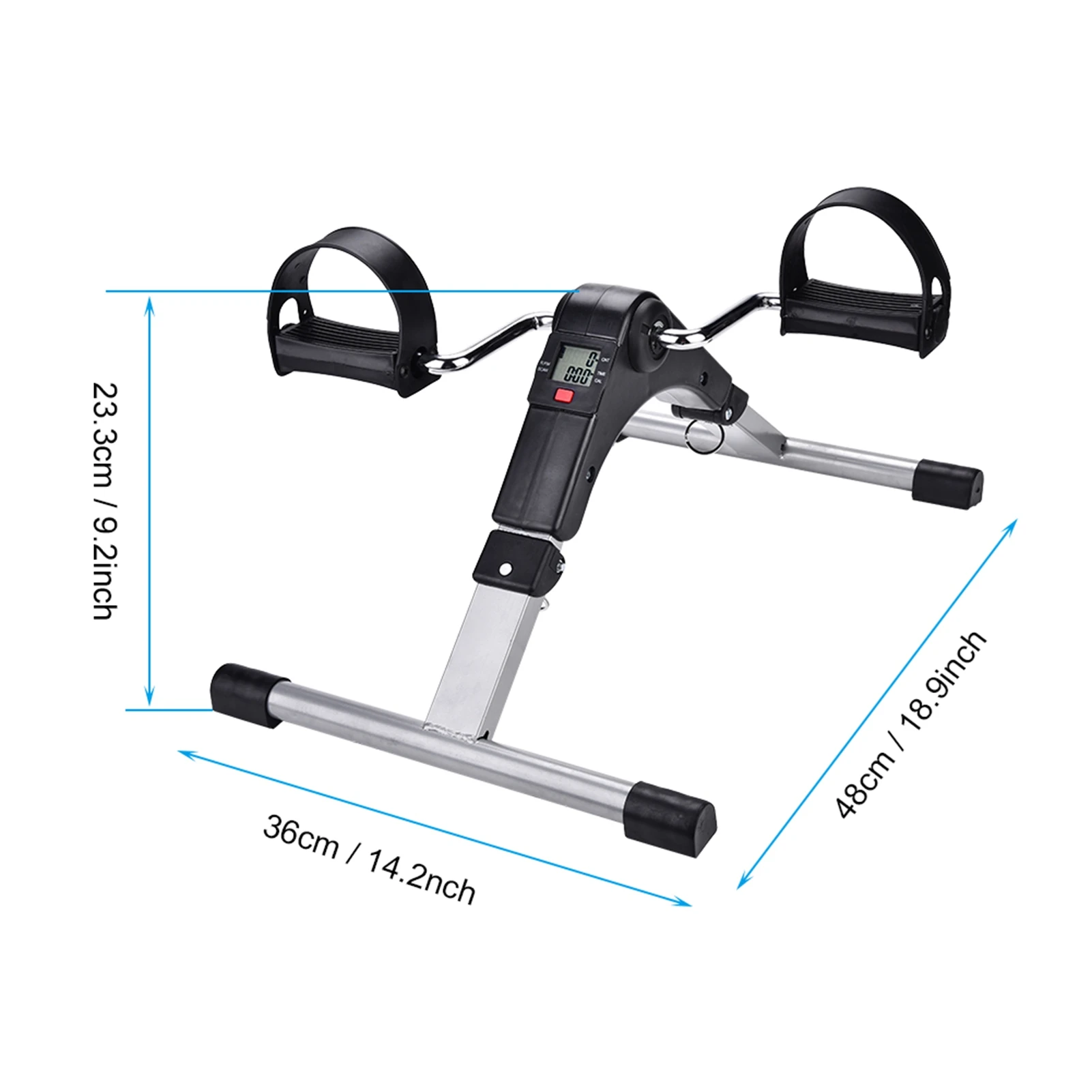 Foldable Indoor Cycling Trainer for Leg Workouts and Fitness Exercise
