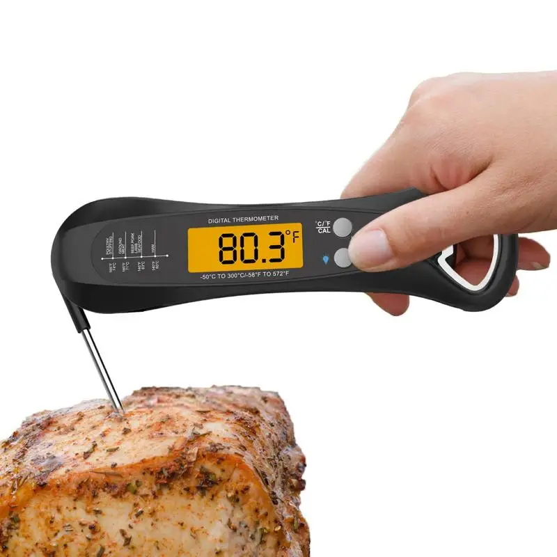 

Цифровой пищевой термометр, Кухонный Термометр для мгновенного считывания мяса, водонепроницаемый кухонный прибор для приготовления барбекю, гриля