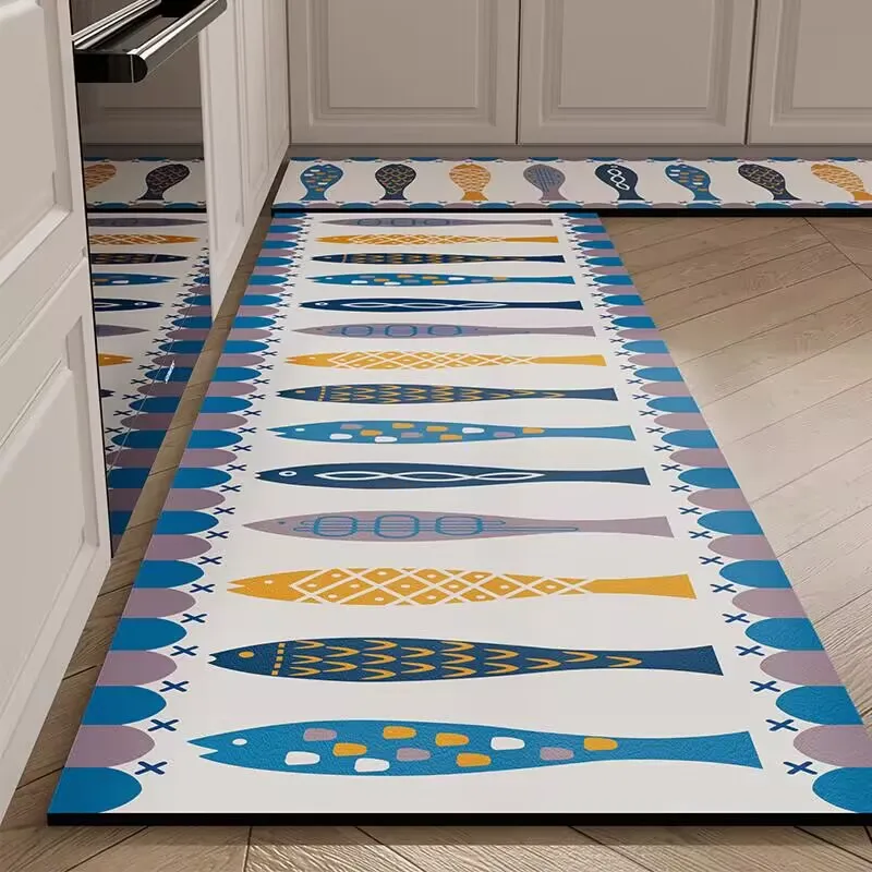 

Non-Slip Diatom Mud Mat, Long Strip Absorbent Carpet, Kitchen Floor Mats, Bathroom Rug, Laundry Room, Quick Drying, Area Rugs