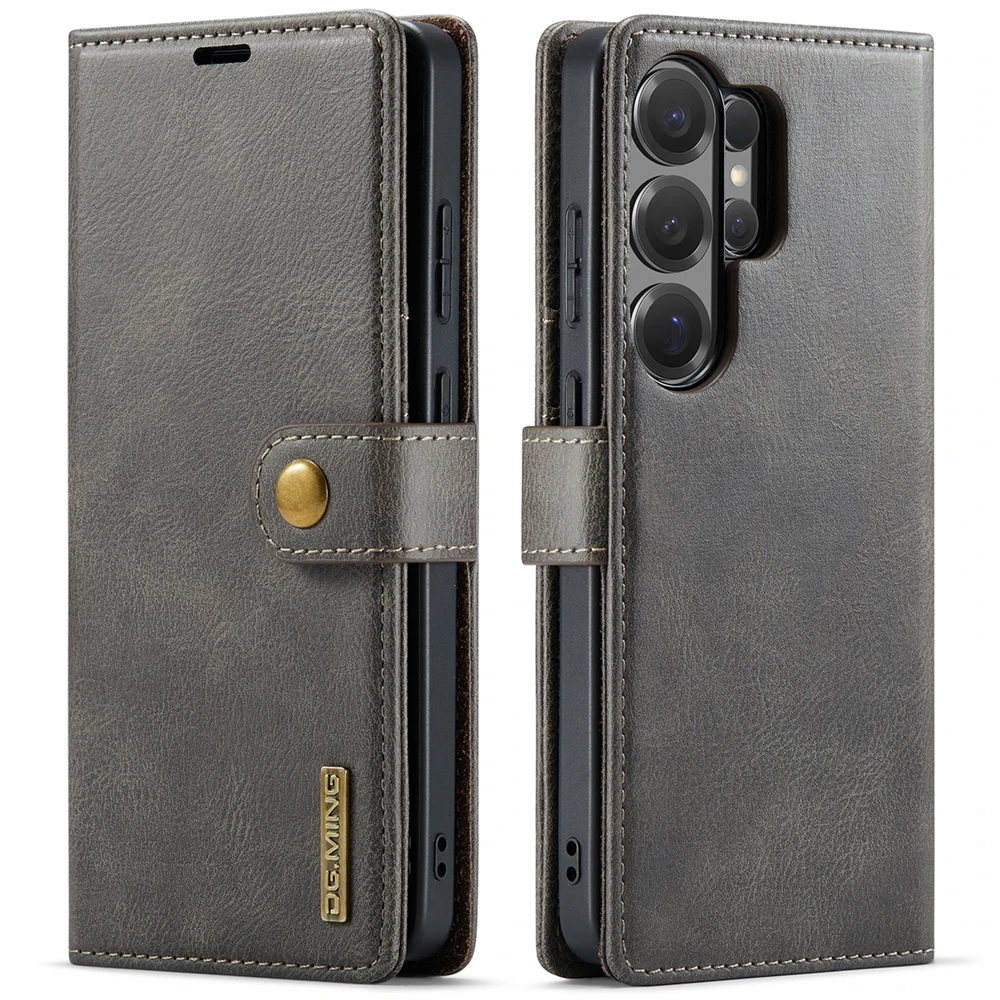 Magnetic Leather Flip Stand Phone Case - 2 in 1 Design