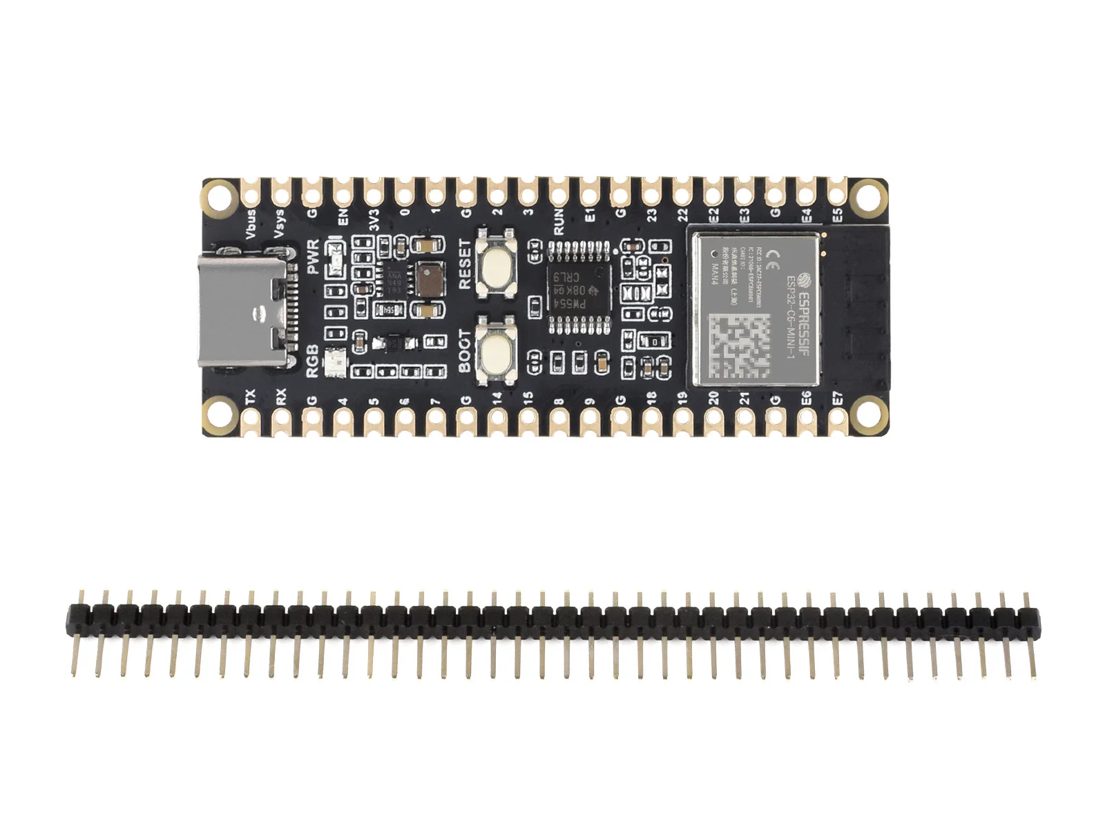 Waveshare ESP32-C6 ũƮѷ, WiFi 6  , 160MHz ̱ ھ μ, ESP32-C6-MINI-1 
