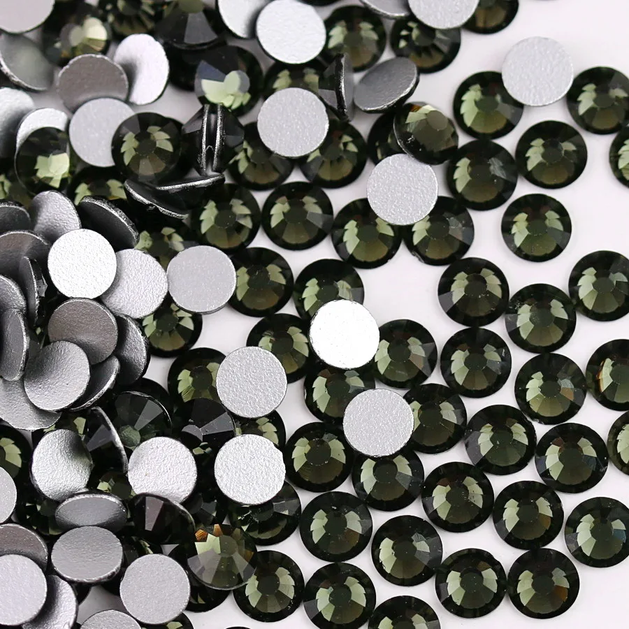 Elegant Assortment of Colorful Glass Crystal Flatback Rhinestones for DIY Nail Art and Crafts