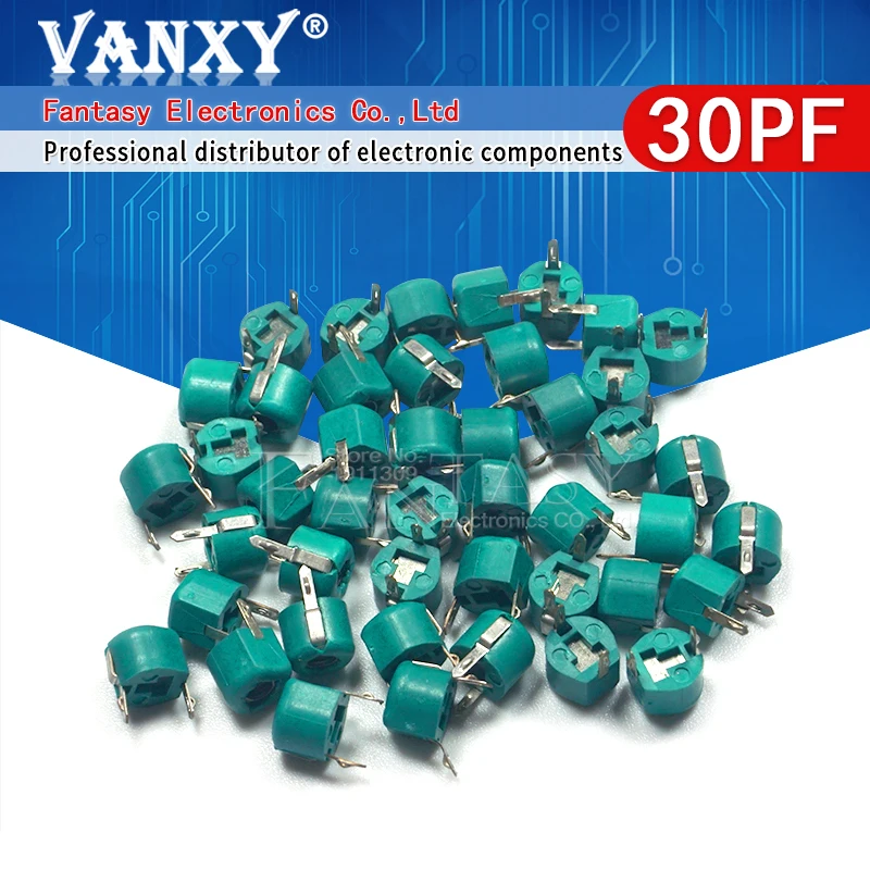 JML06-1 6mm 3PF 5PF 10PF 20PF 30PF 40PF 50PF 60PF 70PF 120PF Trimmer Adjustable Capacitor 5P 10P 20P 30P 40P 50P 60P 70P 10pcs adjustable capacitor