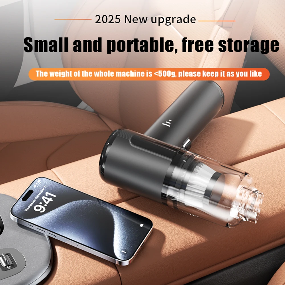 Car Wireless Vacuum Cleaner Powerful Suction Home Car Dual Use Cleaner Portable Handheld Cleaning Machine New