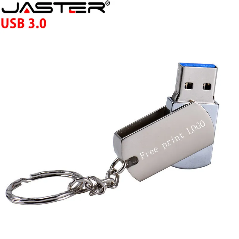 

JASTER USB Portable Metal Flash Drive 64GB High Speed 3.0 pendrive 32GB U Disk 16GB Memory Stick Free Custom LOGO 8GB Pen Drives