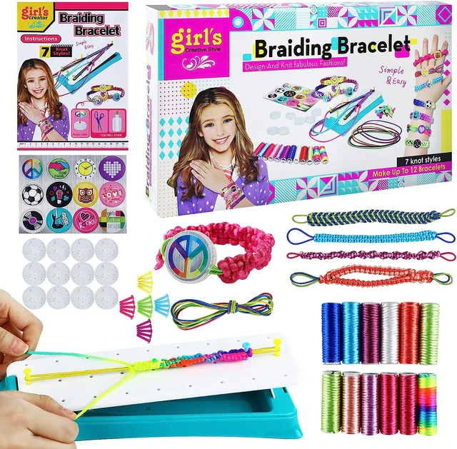 Friendship Bracelet Making Kit for Girls, DIY Friendship Bracelet