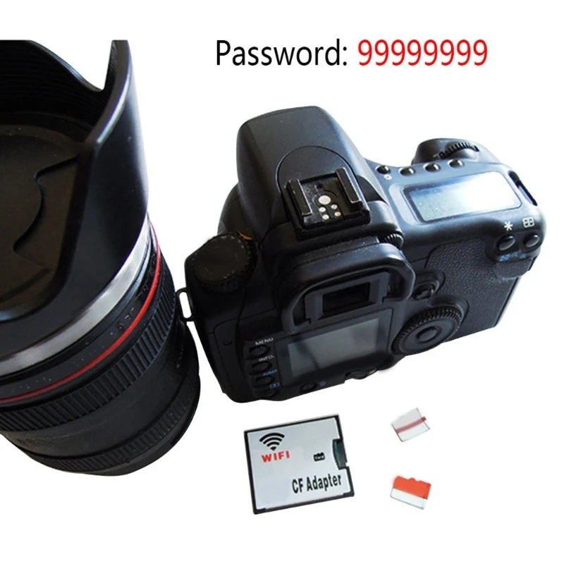 CG Compatible for Nikon Cannon Camera Extreme Wireless WiFi SDHC SDXC Card Slot to CF Type I Compact Flash Memory Card Adap