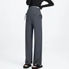 Maternity Pants for Spring and Summer: Wide-Leg Trousers with Drawstring, Suitable for Wearing Outside  maternity clothes 3