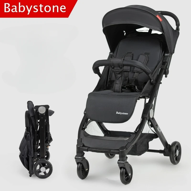 Lightweight Travel Pram four-wheel stroller Portable newborn baby foldable shock-absorbing umbrella stroller Baby Carriage 1