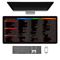 Mouse Pad Gaming Pc Accessories Laptop Computer Windows Word Excel PPT Shortcuts Pc Gamer Keyboard Desk Mat Office Mousepad Gift 1