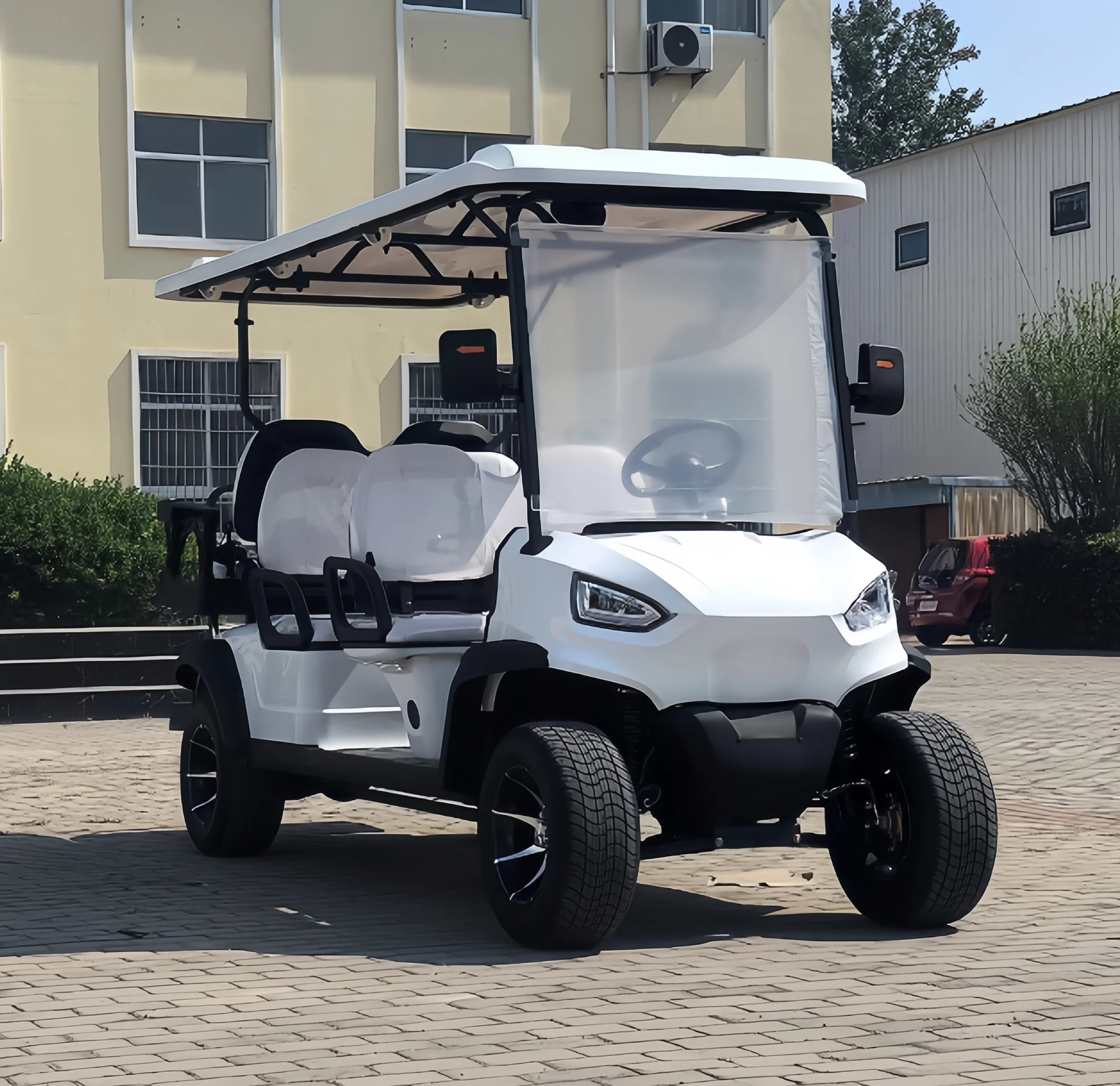 공장에서는 전기 골프 카트, 성인용 오프로드 차량, 사냥용 카트, 48V 60V 4000W, 2+2인승 전기 골프장 카트를 수출합니다.