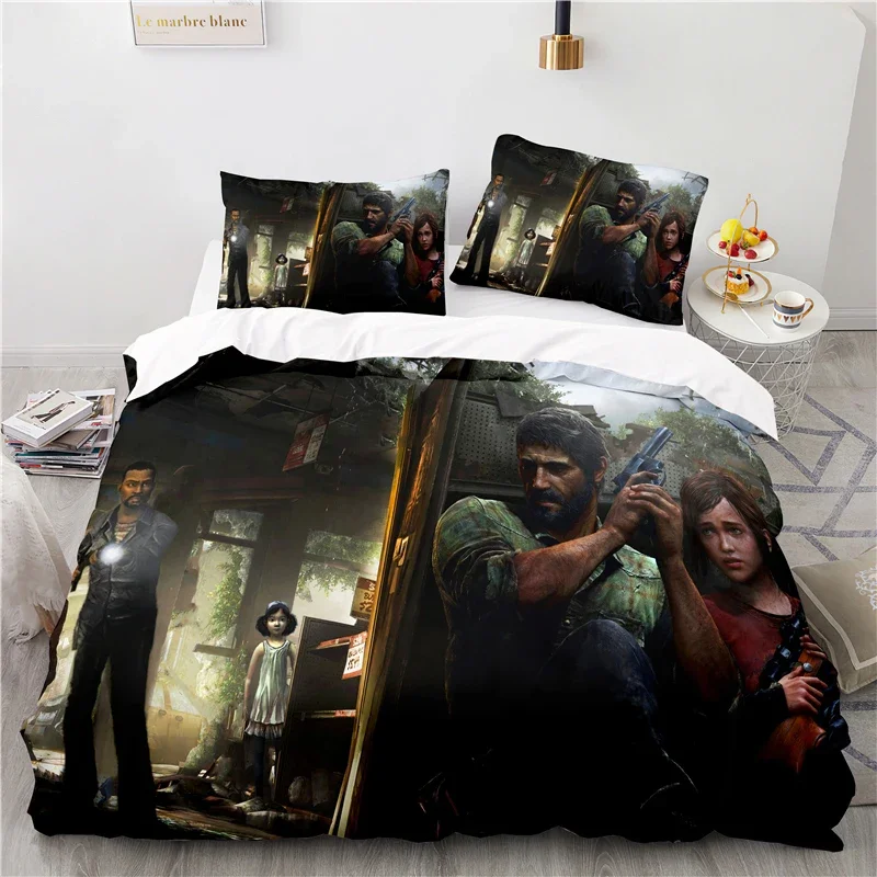 3D Printed The Last of Us Duvet Cover Game Pillowcase Bedding Set Double Twin Full Queen King Adult Kids Bedclothes Quilt Cover 4