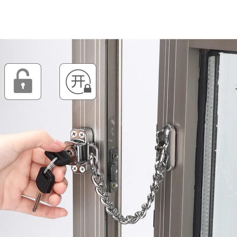 1set Stainless Steel Venster Stopper Restrictors Sliding Window Door Brace  Opening Limit Lever Child Safety Lock Catch Protector - Window Security  Bars - AliExpress