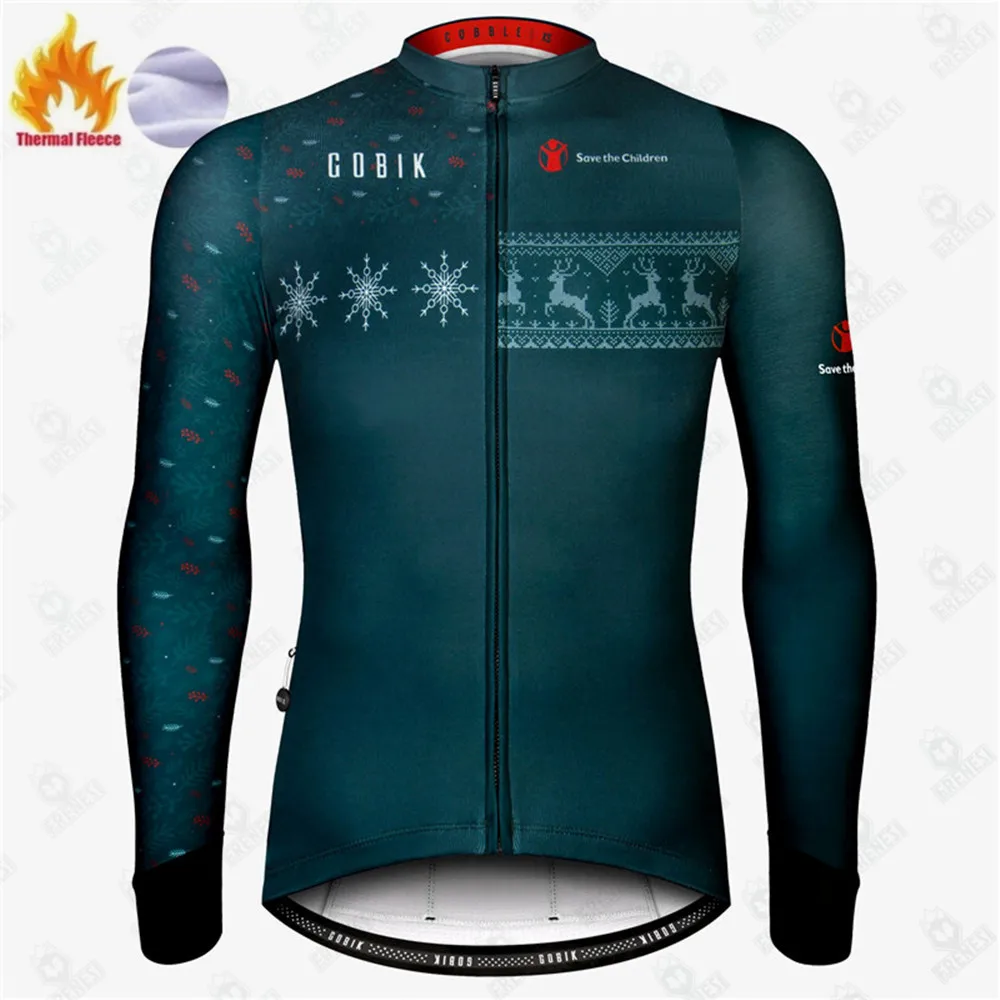Cycling jacket cycling clothes Men winter wool cycling jacket thermal fleece long sleeve shirt