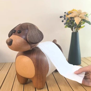 Porta carta igienica per cani Semplicità moderna Porta asciugamani di carta Simpatico porta carta igienica per carte da bagno Porta asciugamani per camera