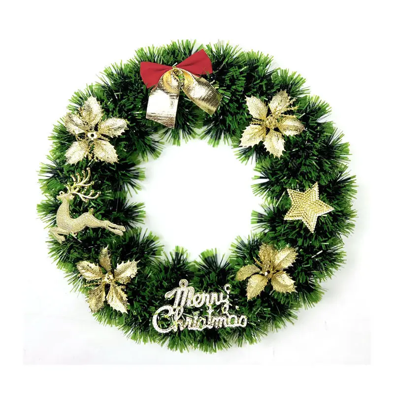 Christmas wreath holiday simulation Christmas arrangement wreath decoration men'gua