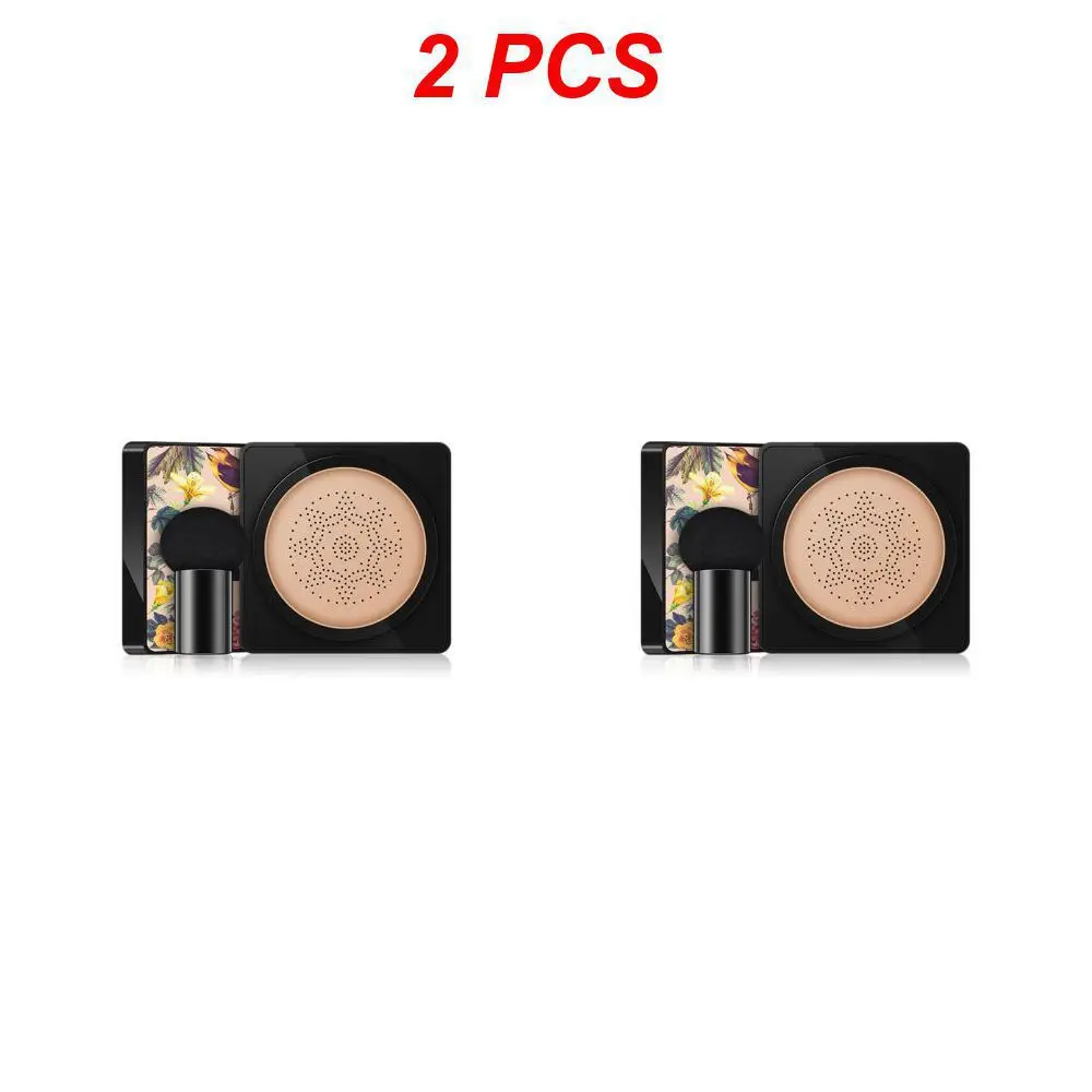 Hidratante Fundação Corretivo, Almofada de Ar, CC Cream, Cogumelo Cabeça Esponja, Cobertura Total, Controle de Óleo, Ilumine o Tom, Puff, 1 Pc, 2Pcs 7