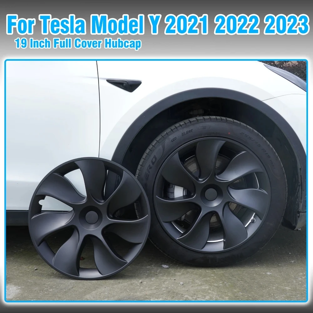 19-Inch Automobile Hubcap Full Rim Cover Accessories Hub Cap Original Car Replacement Wheel Cap wheel hub covers wheel hub caps For Tesla Model Y-4PCS