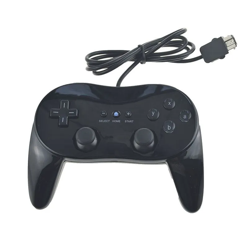 White/Black New Classic Wired Game Controller Gaming Pro Remote Game Controller Gamepad Joypad Joystick Compatible Nintendo Wii 