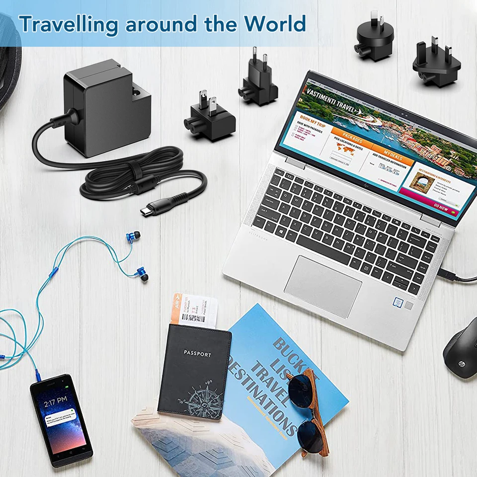 65W Lenovo Ladekabel Laptop USB C Ladegerät Netzteil für Lenovo ThinkPad T480 T490 T580 T590