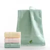 1Pc 26x48cm Fruit Embroidered Bamboo Cotton Solid Color Children Small Hand Face Towel 2