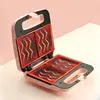 Multifunction Sandwich Maker Non-stick Omelette Bacon Skillet Folding Toaster Double-side Heating Instant Breakfast machine 220V 6