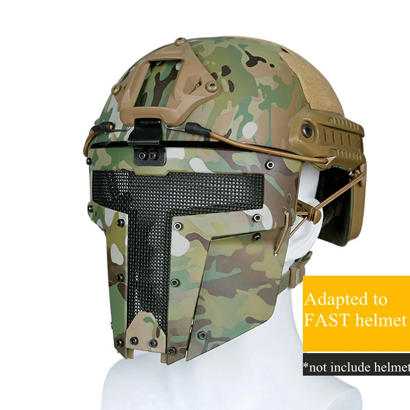Military Tactical Mask Paintball Fast Helmet Mask Airsoft Paintball Face Mask Breathable Protective Airsoft CS Combat Game Mask
