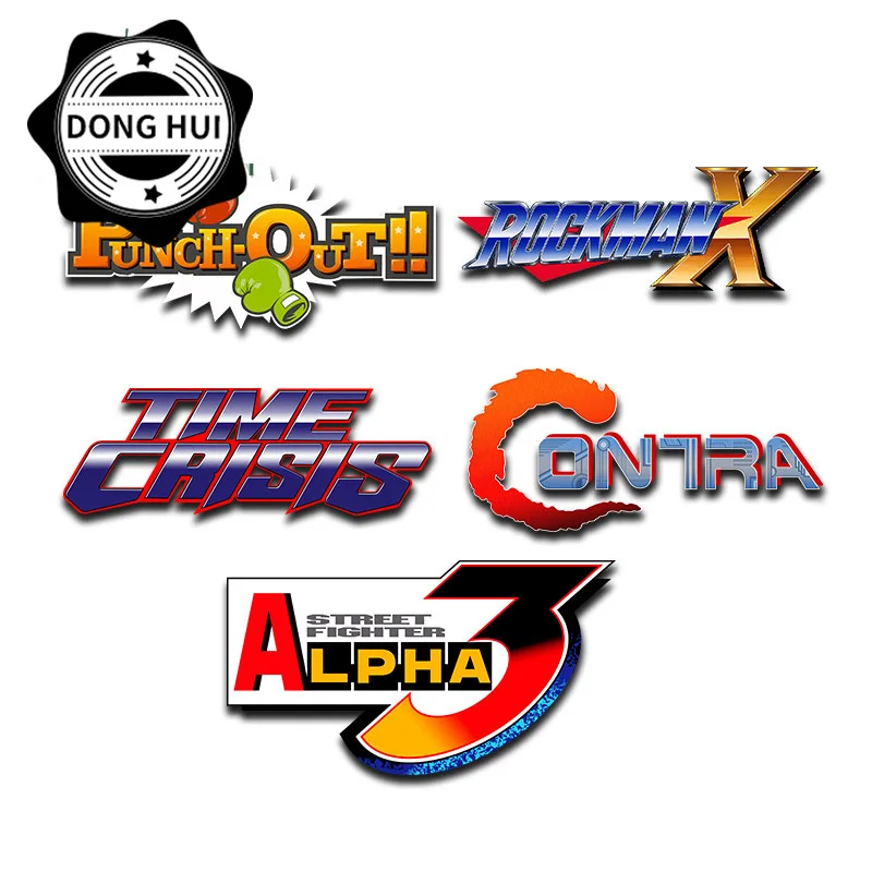 

Graffiti Contra Car Sticker Punch-Out Multiple Game Name Decals Dirt Bike JDM Motorcycle Laptop Helmet Mug