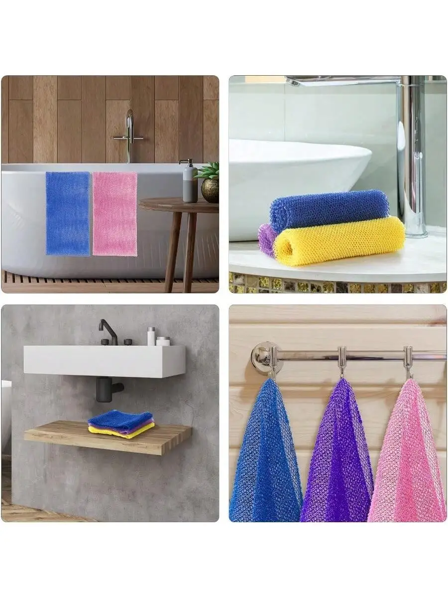 Exfoliating Mesh Bath Sponge for Daily Skin Care