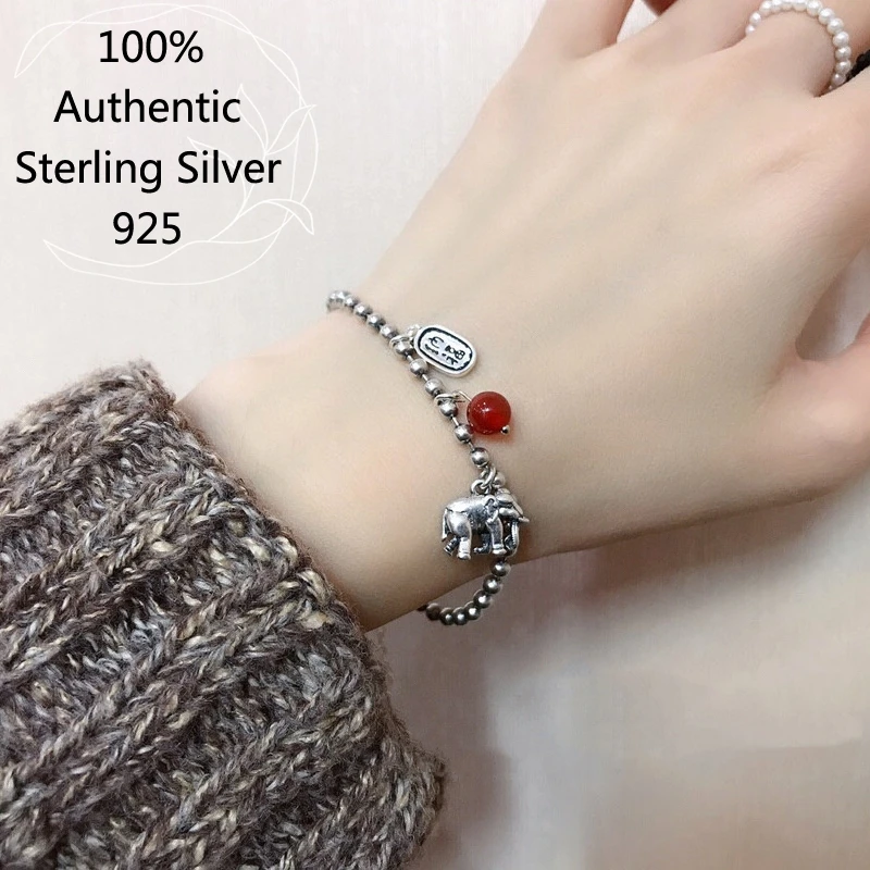 

Sterling Silver Nafu elephant Bracelet Pulseras Pulsera De Prata Plata פנדורה 925 Jewelry Para Mujer For Women Hombre Original