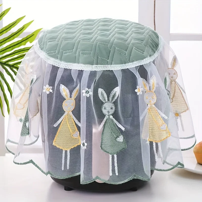 Microwave Dust Cover Kitchen Dust Cover 1pc Air Fryer Dust Cover Electric Rice Pot Dust Cover Lace Fabric CoverSuitable For Laundry Kitchen Appliances