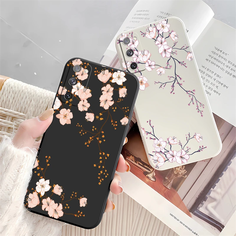 Floral Shockproof Soft Silicone Phone Case - Ultra Protection Cover